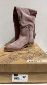 Free People Womens Banks OTK Thigh High Boots, Dusty Mauve, Size 37