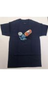Five Bronze 56K Men's Pill T-Shirts, Navy, Size M