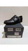 Doucal's Men's Leather Buckle Shoes, Black, UK 6.5