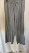 Hugo Boss Women's Tavite Relaxed Fit Trousers, Light Grey, Size 16