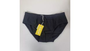 Three CDLP Mens Swim Brief, Black, Small