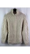 Casa-Isaac Men's Steve Full Zip Cardigan, Size XS