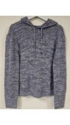 John Varvatos Men's Hooded Jumper, Purple Haze, Size XS