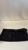 Proenza Schouler Women's Leather Belt Skirt, Black, W30
