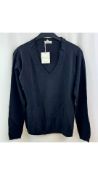 Cashmere Women's Seta Jumper, Black, Size 48