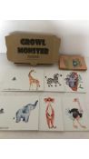 Ten Boxes of Growl Monster Cards, Blank Inside with Different Animals of Cover 48 Per Box