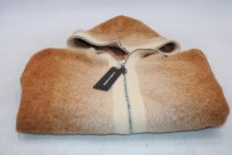 Nude Project Gradient Knit Zip Up Hoodie Brown, Size L