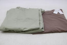 Three Abercrombie & Fitch Short Sleeve T-Shirt, Two Green XL, One Dusky Pink XXL