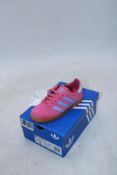 Adidas Originals Kids Gazelle Trainers, Pink, UK 10K. Box damaged