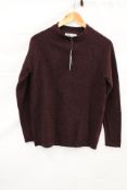 Seasalt Cornwall Fitcher Jumper, Merlot, UK XXL