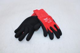 Five Milwauke Cut Level A Vinter Gloves, Black/Red, Size 11/XXL