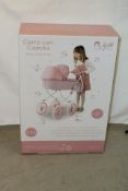 Doll Pram with Hood, and Bag