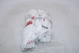 Six Levi's Low Cut Socks, Pack of 3, White/Red, UK 6/8