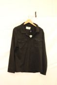 Father Sons Muscle Fit Long Sleeve Shirt, Black, UK 40