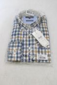 Fynch Hatton Checked Shirt, Pale Berry, Size M