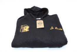 The Dudes Hey You Le Dude Cotton Hoodie, Black/Gold, Size L