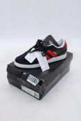Adidas Skateboarding Busenitz Shoes, Core Black/Better Scarlet/ White UK 8. Box damaged