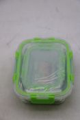 Crest 10-Pack of Glass Food Containers with Lids, Airtight Glass Meal Prep Containers, Leak Proof, M