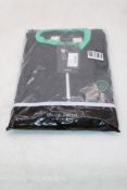 Galvin Green Dario Insula Zip Neck Golf Sweater, Black/White, Size XL