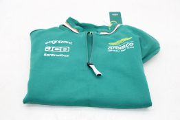 Aston Martin Men's F1 Team 2024 1/4 Zip Sweater, Green Size L