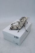 IRO Sway Shoes, Python Print, Size 37. Box damaged