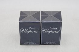 Four Bottles Chopard Wish Eau De Parfum, 75ml each, Some Boxes damaged