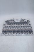 Two Rabe Women's T-Shirt, Grey/White/Beige, Size 2x 14
