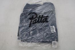 Patta Washed Loose Fit Denim Trousers, Denim Blue, Size 38