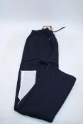 Garms Affiliated Uncuffed Jogging Bottoms, Navy, Size L