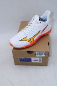Mizuno Wave Leopardus 2025 Field Hocky, White/Fiery Coral 2/Citrus, UK9