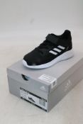 Four Adidas Children's Run Falcon 2.0 Trainers, Black/White, UK 9.5. Box damaged