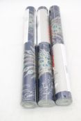Thirteen Rolls Rasch Taste Peacock Wallpaper, 10m X 52cm Per Roll