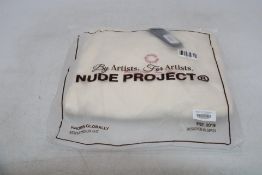 Nude Project Hoodie, Colour Marshmellow, Size Large