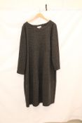 Sahara Stripe Lurex Jersey Dress, Pewter, Size 5
