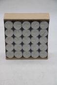 One-thousand Votive Tea Lights, White, Up to 2 Hours Burn Time