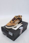 Nike Jordan Spizike Low GS Unisex Trainers, Flax/Baroque Brown/Black, UK 5. Box damaged
