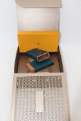 Bvlgari Cigar Box, 3 Cigar Holder, Green, Wooden, Metal Rim Broken. OVER 18's ONLY