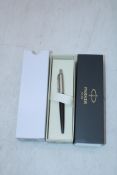 Fifty Parker Jotter Black Medium Ballpoint Ball Pens with Blue Ink