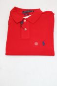Polo Ralph Lauren Slim Fit Polo Shirt, Red, Size S