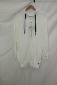 Mat. Clothing, Women's Plus Size Full Zip Hoodie, White, Size L/XL