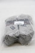 Twelve Packs of Head Sneaker Cotton Blend Sport Socks, Grey, Size 43/46, 5 In Pack