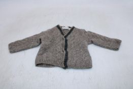 Bonpoint Kid's Knit Kardigan, Grey, 18M, No Label