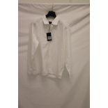 Edwin Big Ox Shirt Long Sleeve, White, Size L