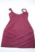 Miss Circle New York Mini Dress, Burgundy, Size XS