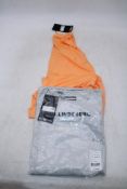 Two J.Lindeberg Long Sleeve Tops to include 1x Mock Orange, 1x High Rise Grey, All Size XL