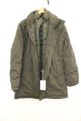 Bomigo Mid Length Coat, Green, Size XL