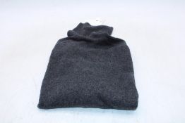 Uniqlo Cashmere Turtle Neck Sweater, Dark Grey, Size M