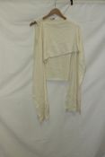 Magda Butrym Women's Draped Sweater, Cream, Size 36