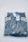 Adidas Originals Women's Zip Up Hoodie Liberty London Debossed Velvet, Aurora Ivy, Size M