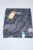Three Carhartt Force Relaxed Fit Midweight Pocket Short Sleeve T-Shirts Dark Blue, Size M